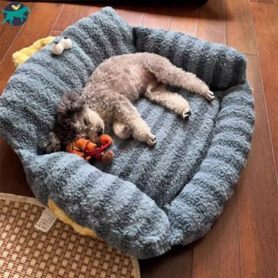 canape-pour-chien-bleu