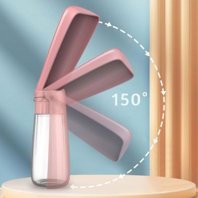 gourde-chien-pliable-rose-grande-ouverture