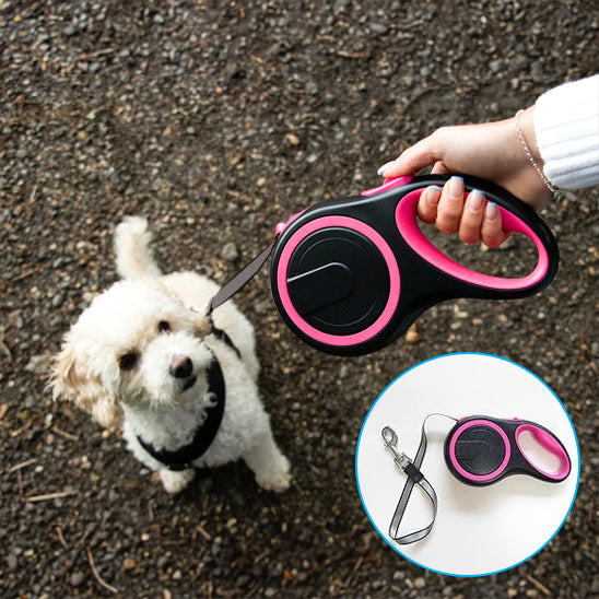 laisse-pour-chien-enrouleur-longue-rose