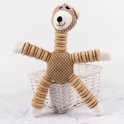 Peluche-pour-chien-toutou-brune