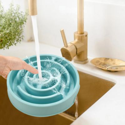 gamelle-anti-glouton-chien-ronde-labyrinthe-bleu-entretien-facile