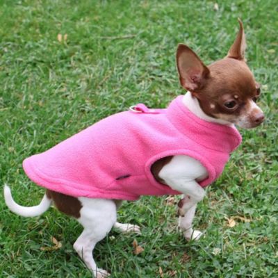 manteau-chien-rose-sans-manches