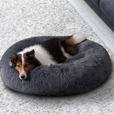 panier-chien-gris-rond