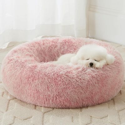 panier-chien-rose-rond